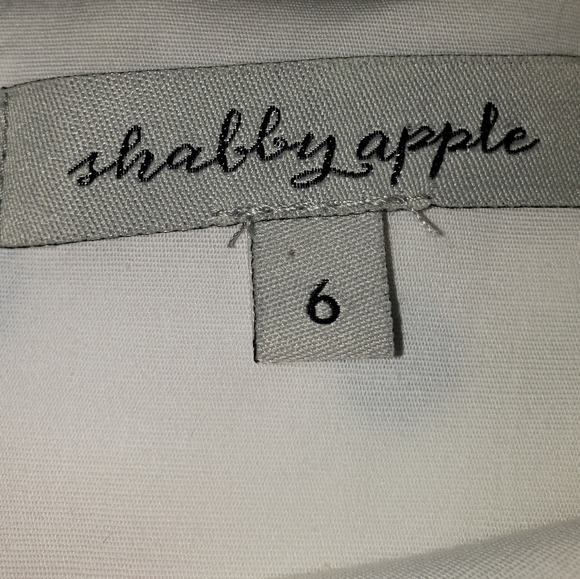 Shabby Apple white sheath dress with multi color polka dots size 6 - Picture 6 of 9